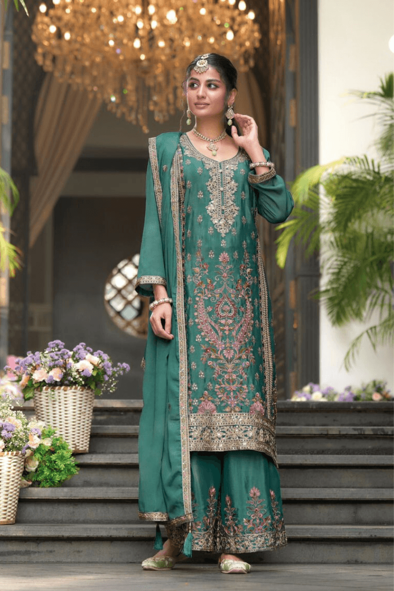 EBA RUBY CHINNON KURTI - Noirella Designs